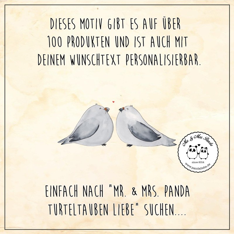 Mr. & Mrs. Panda Small Make-Up Bag Turtle Doves Love