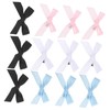 SAFIGLE 40pcs Cute Mini Bowknot Ribbon Barrettes for Girls Soft