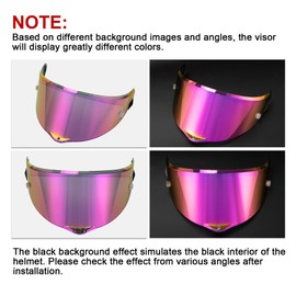 PSLER Helmet Visor for AGV Pista GP RR Pista GPR CORSA-R RACE 3 RACE 2,Tinted Visor Motorbike Helmet Face Shield Accessories(Deep Rose Red)