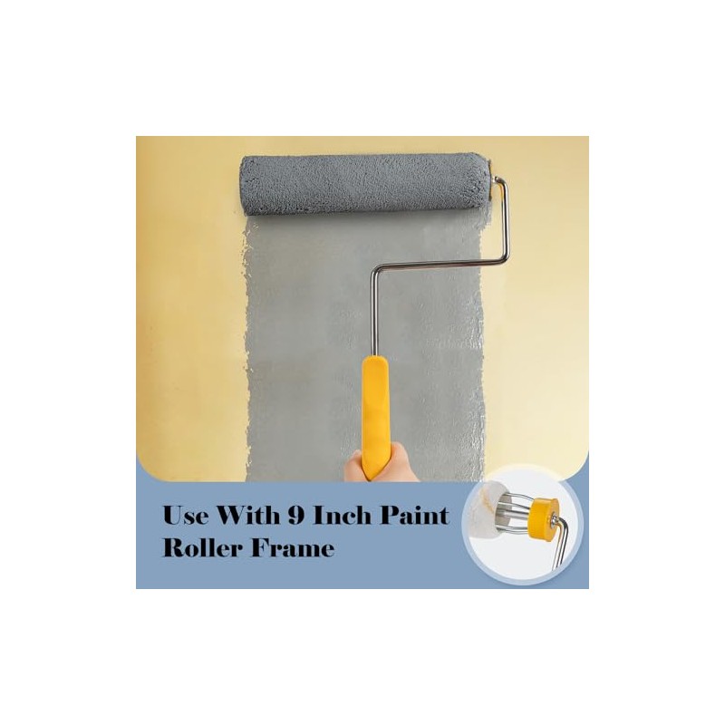 Mister Rui Paint Rollers, 5 Pack, 9 Inch Paint Roller