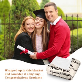 Class of 2025 Blanket, 2025 Graduation Gifts for Her Him, High School College Graduations Gift for Women, Graduations Bulk Gifts, Senior Night Gift, Senior 2025 Throw Blanket for Girls Boys 50"X60"