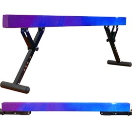 MARFULA Adjustable Balance Beam 8 ft Gymnastic Beam Adjustable Height for Kids and Teenage of All Gymnastic Levels, Gymnastic Training Beam Gymnastic Equipment for Athlete Home and Gym Club Use