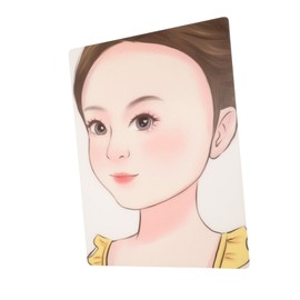 TEHAUX 2pcs Face Painting Practice Board Reusable Washable Facial Paint Template for Skill Development for Beginners and Professionals for Practice and Mastering Face Art