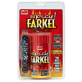 Spicy Farkel Dice Game - High Stakes Family Games & Travel Games Edition with Double Scores & Turn Steals - Games for Adults & Kids Ages 8+ Dice Set