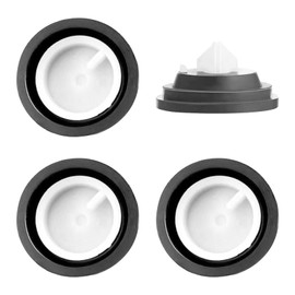 Pack of 4 Cistern Replacement Parts, Sink Box Seals, Filling Valve, Float Valve for Float, Flush-Mounted Toilet Seal, Flush-Mounted Sink Box Sealing Ring, Seal Set Inlet Flush Pipe Seal