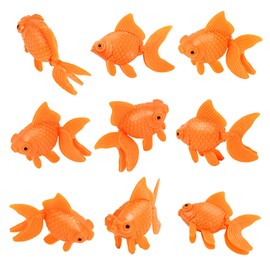 Hanycon 20PCS Artificial Floating Fishes Plastic Fish Fake Fish for Aquarium Fish Tank Fountain Bowl Decoration Fish Decor Party Favors