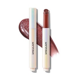 Sheglam Rellenador De Labios Shimmer Lip Gloss, Brillo Labial (Sepia Kiss, 2.3 g)