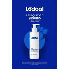Crema para Pies Hidratante Humectante, y Piernas, Lodoal, con Ácido Hialurónico, Vitamina E y Aceite de Hamamelis, 200ml