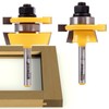 YONICO Cabinet Door Rail and Stile Router Bits Set 2