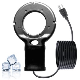 SLASHCOOL Upgraded 500-Watt De-Icer - Submergible Cast Aluminum Utility De-Icer with Black Teflon Coating Film for Better Mineral Buildup and Corrosion Resistance