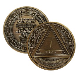MYRECOVERYSTORE AA Coin with Roman Numeral Alcoholics Anonymous (1-60 Years) Year 23