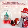 22 Pieces 3.6 Inch/91mm Plastic Snow Globe Clear Water Globe