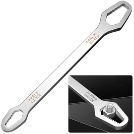 Universal Wrench, Combination Wrench, Universal Spanner, 0.3 - 0.9 inches (8 - 22 mm), Set of 1, Magic Wrench, General Purpose Tool, Multifunction Spanner Tool, Bolt Nut Work Tool, Fastening, Tool, High Hardness, Durable, For Automobiles, Motorcycles, Re