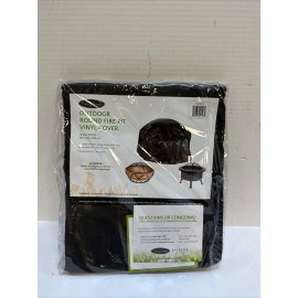 Fire Sense 02126 Outdoor Round Fire Pit Cover For Patio Heaters Heavy Duty 10 Gauge Felt...