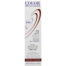 Ion 2NN Darkest Intense Brown Permanent Creme Hair Color 2NN Darkest Intense Brown