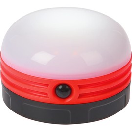 LED Mini Lamp Camping Lamp Camping Light 5 Warm White LEDs Lamp with Bracket and Magnet Indoor Outdoor Caravan Tent Bedroom Living Room Diameter 8 x 5 cm (Red)