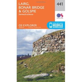 Lairg, Bonar Bridge & Golspie Map | Dornoch & Brora | Ordnance Survey | OS Explorer Map 441 | Scotland | Walks | Hiking | Maps | Adventure