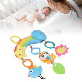 Sonajero Colgante para bebé, Juguetes de Peluche Seguros para Desarrollar Músculos, Juguetes Colgantes para Coche para Campana de Noche para bebé (Búho)