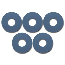 Toilet Flush Valve Sealing Gaskets 9BU102E Compatible with TOTO Aquia THU224 Flush Valve, Gray Silicone Seal Washer Replacement Toilet Repair Part, OD2.5in / ID0.9in, Set of 5