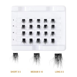 i•ENVY Vluxe Extended 3D Mink False Eyelashes Reusable Natural Look Easy Application