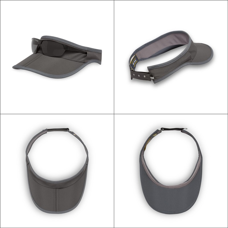 Sunday Afternoons Aero Visor, Coral/Gray, Medium/Large