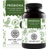 NATURE LOVE® Probiona Complex - 20 strains of bacteria + organic inulin - 180 enteric-coated capsules - 2X high dose: 20 billion CFU per daily dose - Vegan, made in Germany