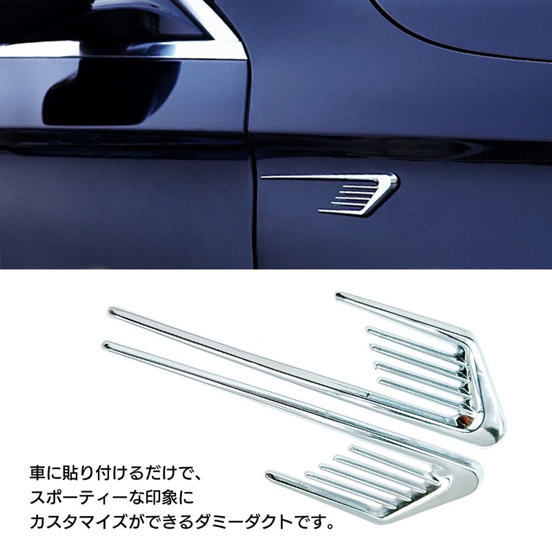 Moderno La Tail Dummy Duct Car Hood Fender Universal Dress