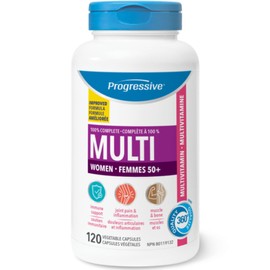 Progressive MultiVitamins For Women 50+, 120 Vegetable Capsules (new Formula)