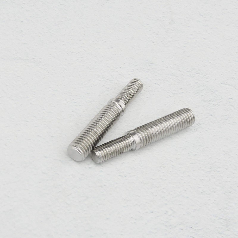 2Pcs Double End Threaded Stud Bolts M8 to M10 55mm