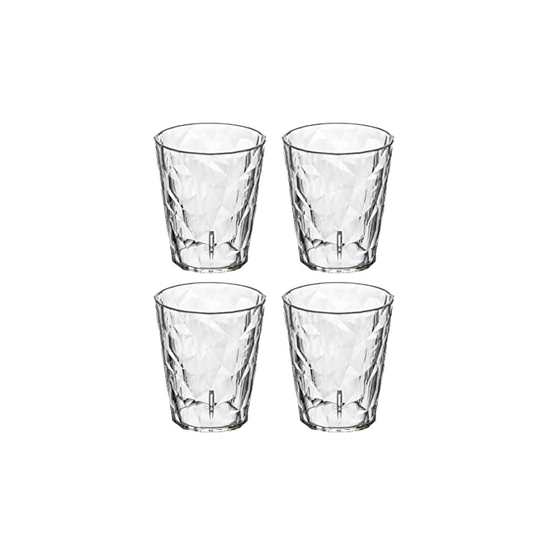 Koziol Superglas Club No. 1, set of 4, crystal clear,