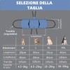 CUEMOON Dog Carrier Strap, Blue Emergency Backpack Support for Rehabilitation