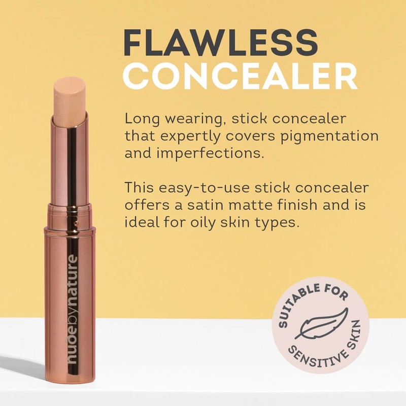 Nude By Nature Flawless Concealer - 03 Shell Beige, 2.5g