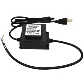 CNBRIGHTER Waterproof 12V AC Transformer 5A 60W,110V-120V AC to 12V AC LED Power Supply, Voltage Converter LED Driver,Adapter for Outdoor Landscape Lighting/Swimming Pool Light (60 Watts)