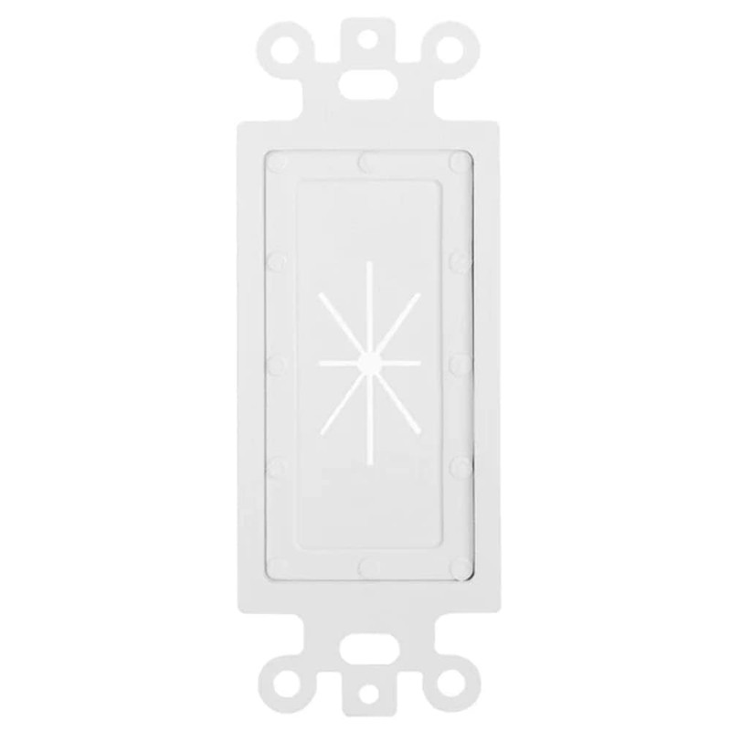 Cmple Decor Insert with Flexible Opening - White, Single (1081-1270-N)