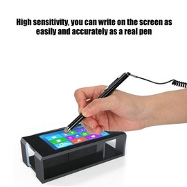 Ouitble Stylus Stift, Universeller Kapazitiver Touch Stift Touchscreen-Stift mit Federseil und Befestigungsbasis für Tablets GPS Druckern POS