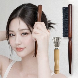 Seldam Volume Up Shiny Hair Pig Hair Hair Brush, 1 Piece, Wood / 셀담 볼륨업 윤기나는 머리 돈모 헤어 브러쉬, 1개, 우드