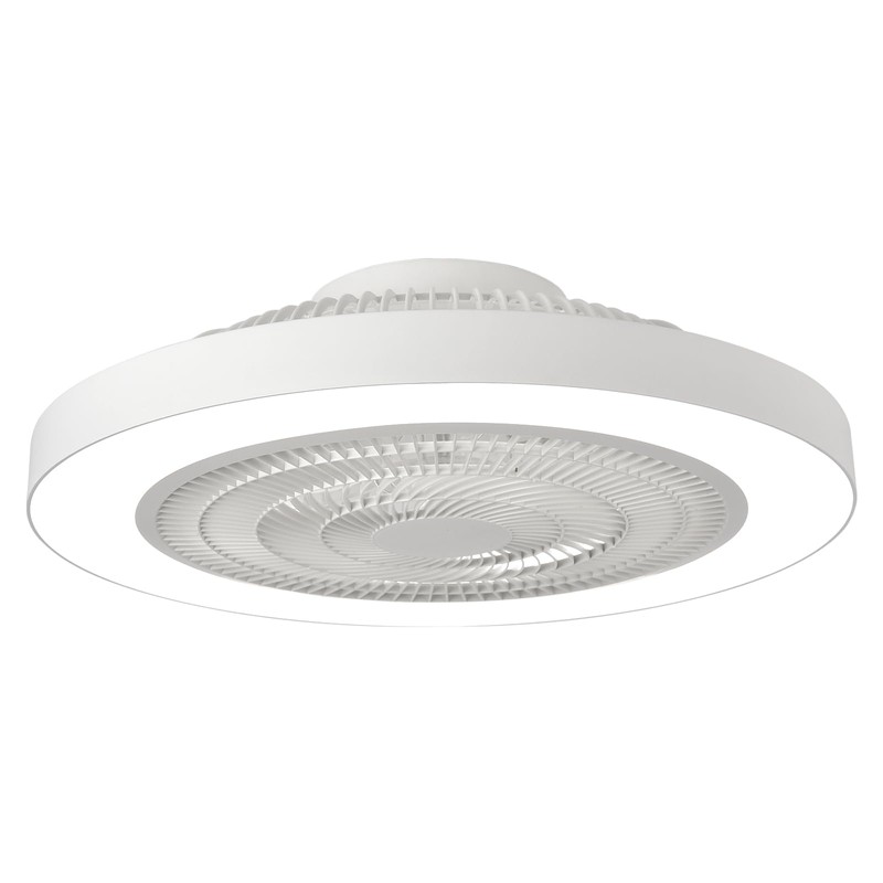 Depuley Modern Ceiling Fan with Light: 19" Bladeless Flush Mount