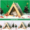 Petsfit Cat Houses for Indoor Cats,Modern Style Wood Cat House