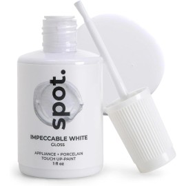 spot. 1 Fl Oz Impeccable White Touch Up Paint High Gloss Eco Friendly Quick Drying