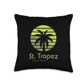 Frankreich St. Tropez Design St. Tropez France Throw Pillow, 16x16, Multicolor