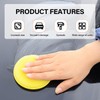 KVAEY 24PCS Car Foam Applicator Pads, 4 Inch Round Side