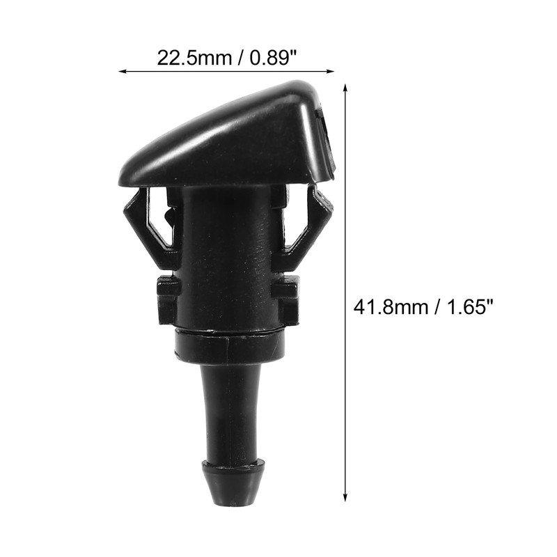 ACROPIX Windshield Washer Nozzle, Wiper Jet, Fits Dodge Charger, Black,