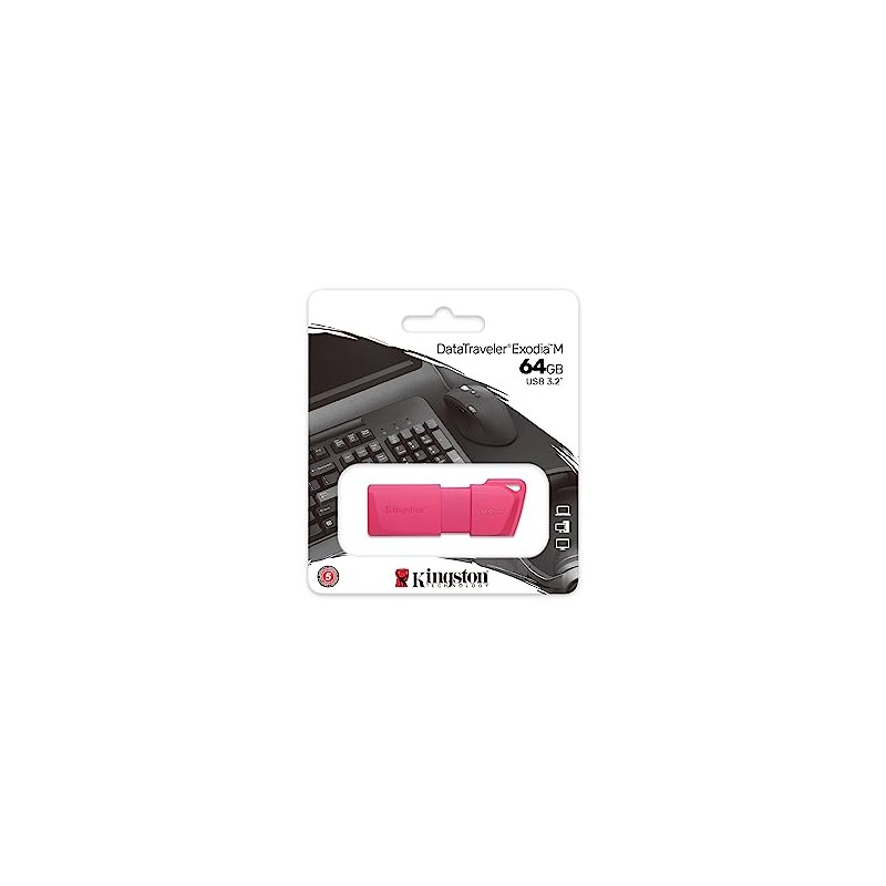 Kingston Memoria Flash 64GB USB 3.2 Gen 1 DTXM Rosa