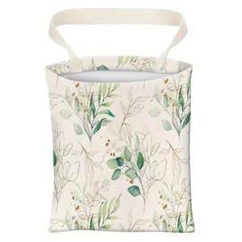 ABUIFDK Car Trash Can, Cute Car Trash Bag, Hanging Car Organizer and Storage Bag, Trash Bin for Car Accessories, Vehicle, Travelling, Camping Cute Golden Leaf