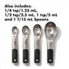 Oxo 11180500 Juego Tazas Cucharas Medidoras Acero, Multicolor, 8 Piezas