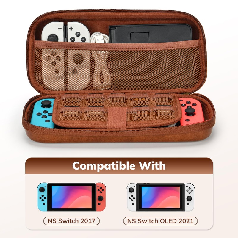 Younik Switch Case for NS Switch and Switch OLED, PU