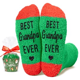 HAPPYPOP Christmas Gifts Stocking Socks for Men - Secret Santa Socks Xmas Stocking Stuffers for Him Grandpa