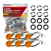 Blazer International Hopkins C534AK6 3/4" Round Amber LED Clearance &