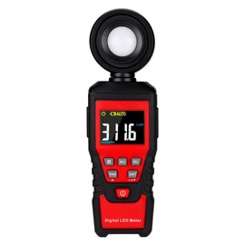 AUTENS Digital Lux Light Meter Lumenmeter Lux/FC Meters Luminometer, 2000 Counts 0-200000 Lux/0-20000FC(0.01lux/0.01FC Resolution) with Auto Manual Range, Max/Min, Data Hold, Backlight