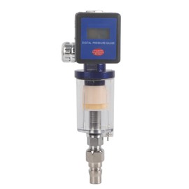 Digital Air Regulator Pressure Display Meter Water Trap Filter MF08 MF01 with Connector 1/4in Thread